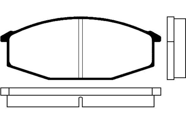 KAVO PARTS Комплект тормозных колодок, дисковый тормоз BP-6500